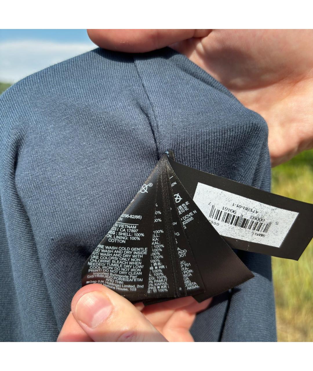 YEEZY Синяя хлопковая футболка, фото 6