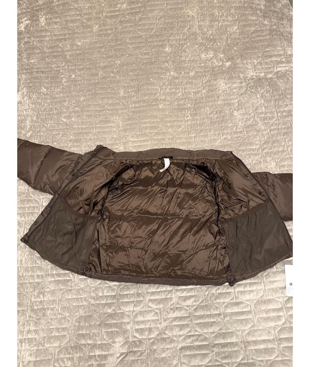 ALO YOGA Коричневая полиэстеровая куртка, фото 3
