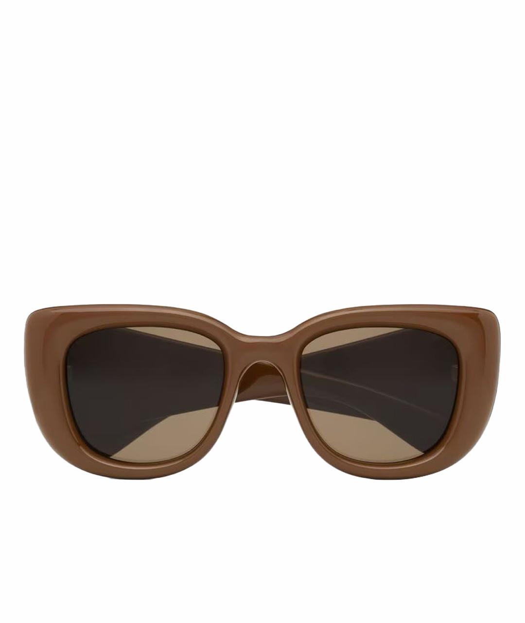 SAINT LAURENT Коричневые солнцезащитные очки, фото 1