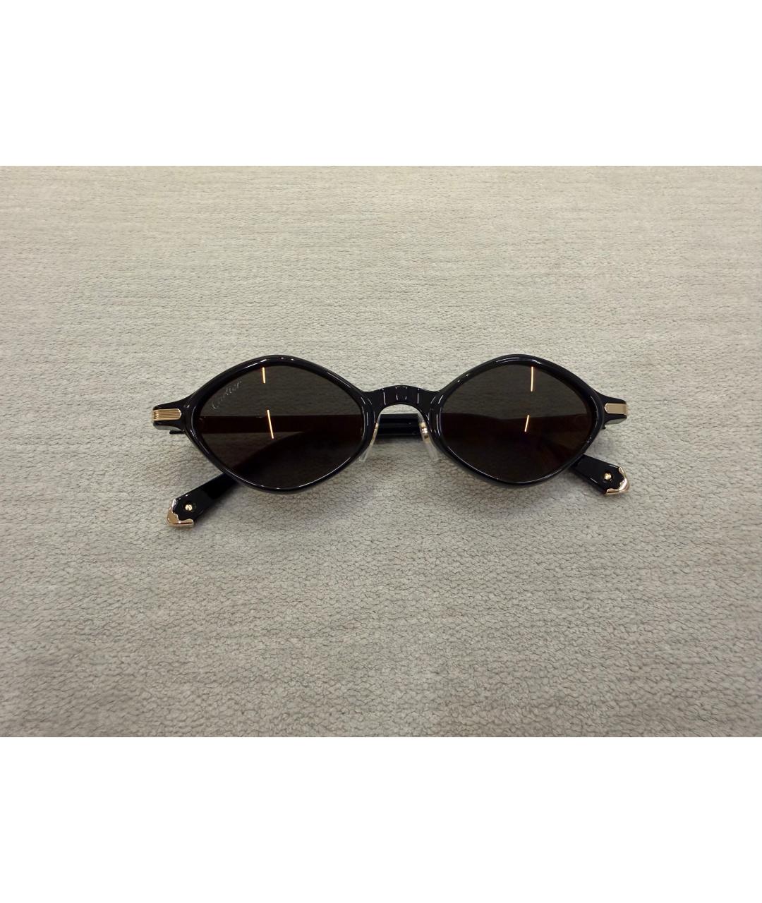 CARTIER Черные пластиковые солнцезащитные очки, фото 8