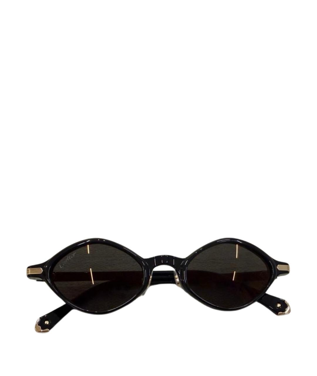 CARTIER Черные пластиковые солнцезащитные очки, фото 1