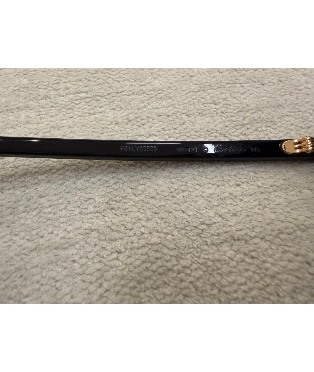 CARTIER Черные пластиковые солнцезащитные очки, фото 7