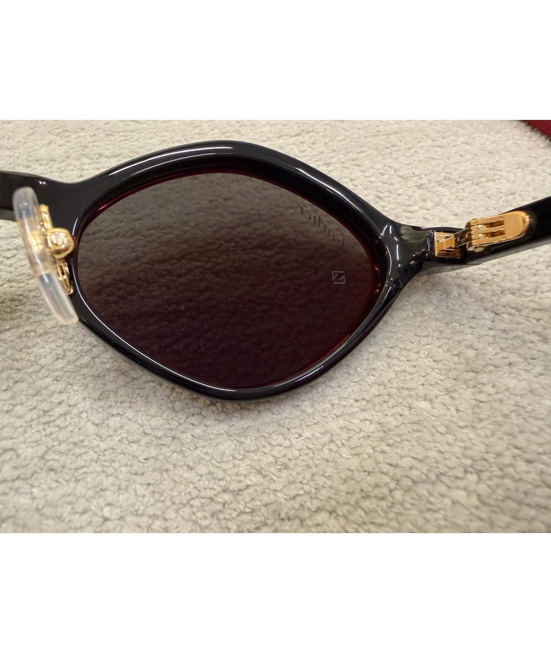 CARTIER Черные пластиковые солнцезащитные очки, фото 5