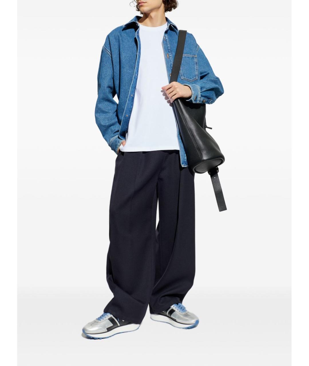 LOEWE Голубая хлопковая кэжуал рубашка, фото 2