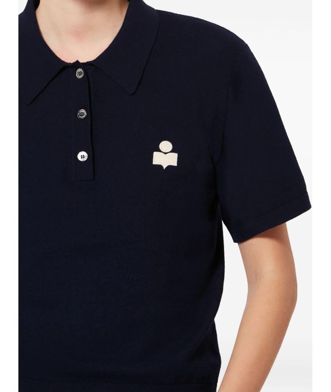 ISABEL MARANT ETOILE Синяя хлопковая футболка, фото 2