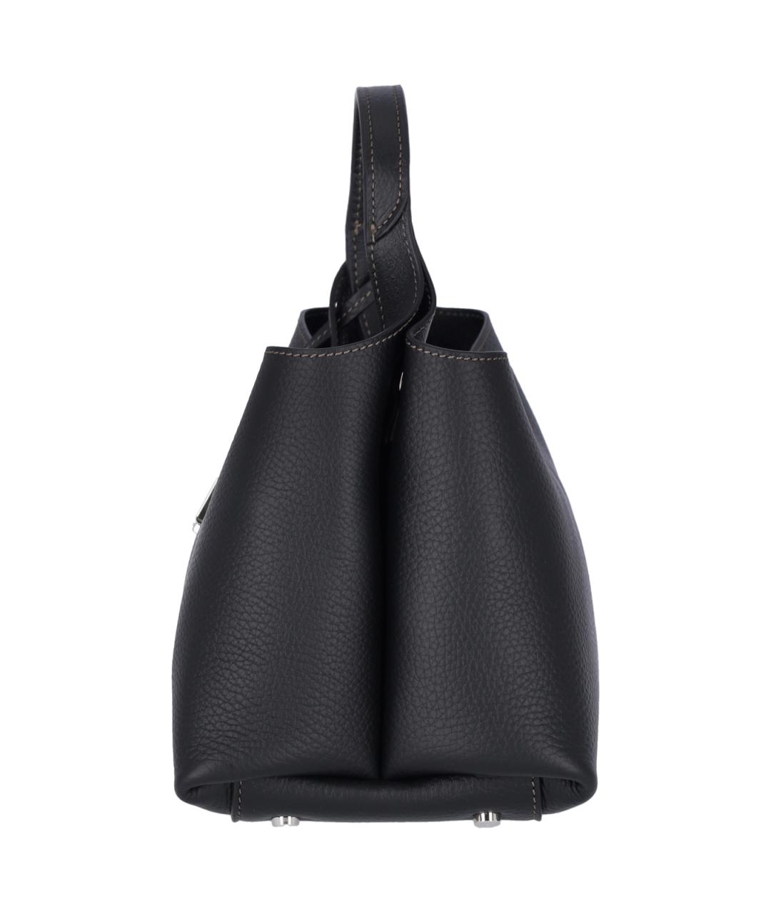 TOD'S Черная кожаная сумка через плечо, фото 5