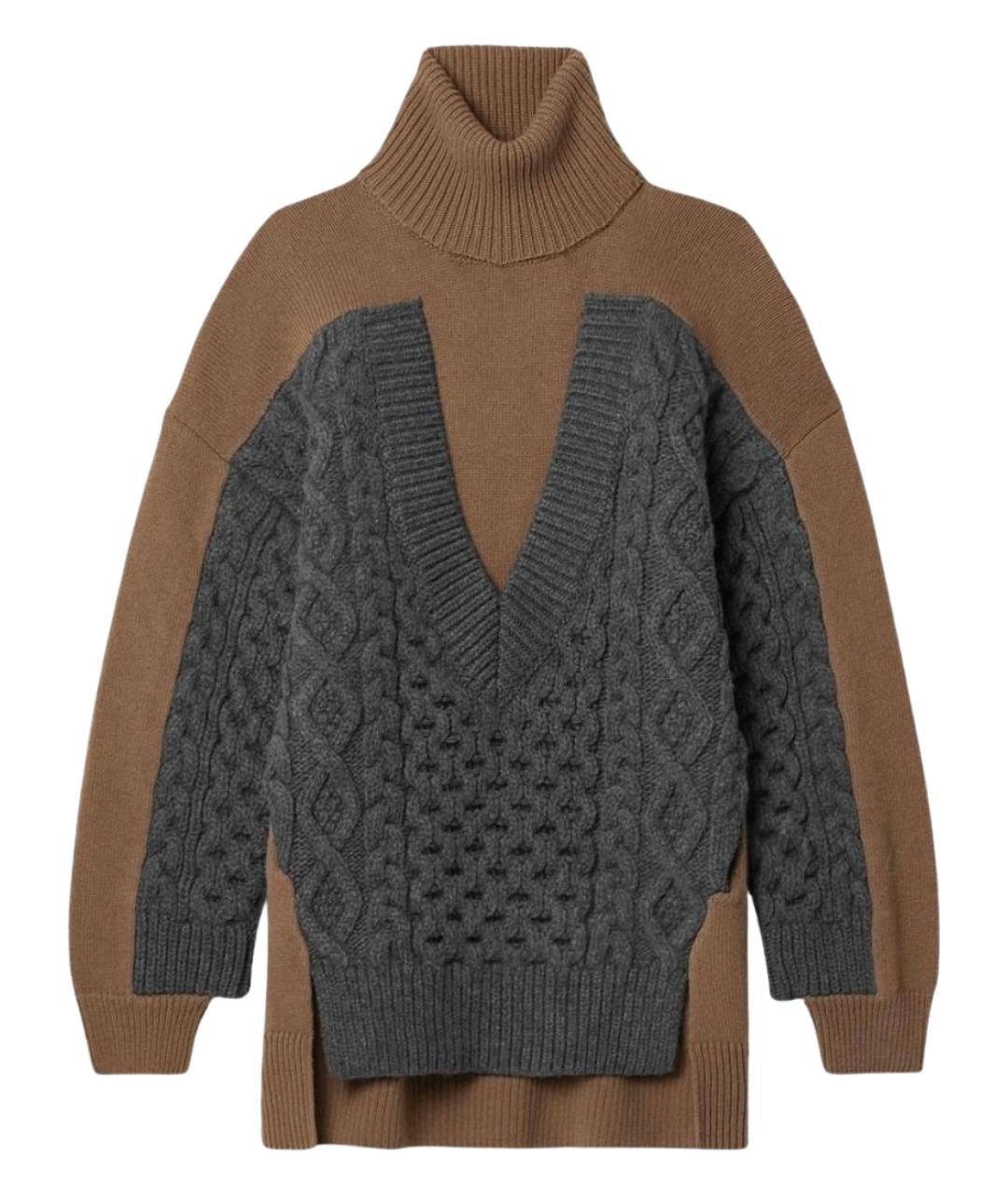 STELLA MCCARTNEY Коричневый джемпер / свитер, фото 1