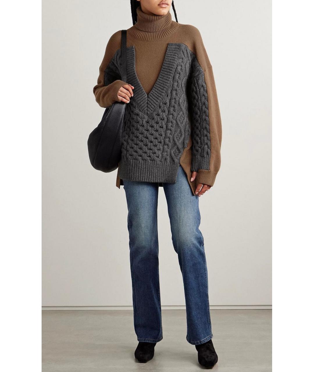 STELLA MCCARTNEY Коричневый джемпер / свитер, фото 2