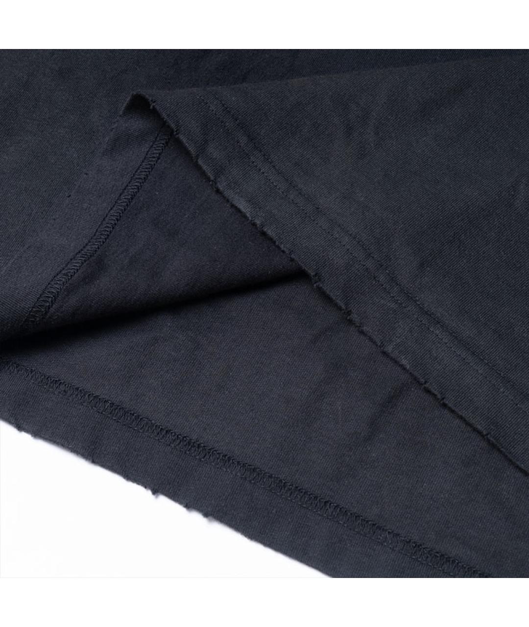 BALENCIAGA Черная хлопковая футболка, фото 4