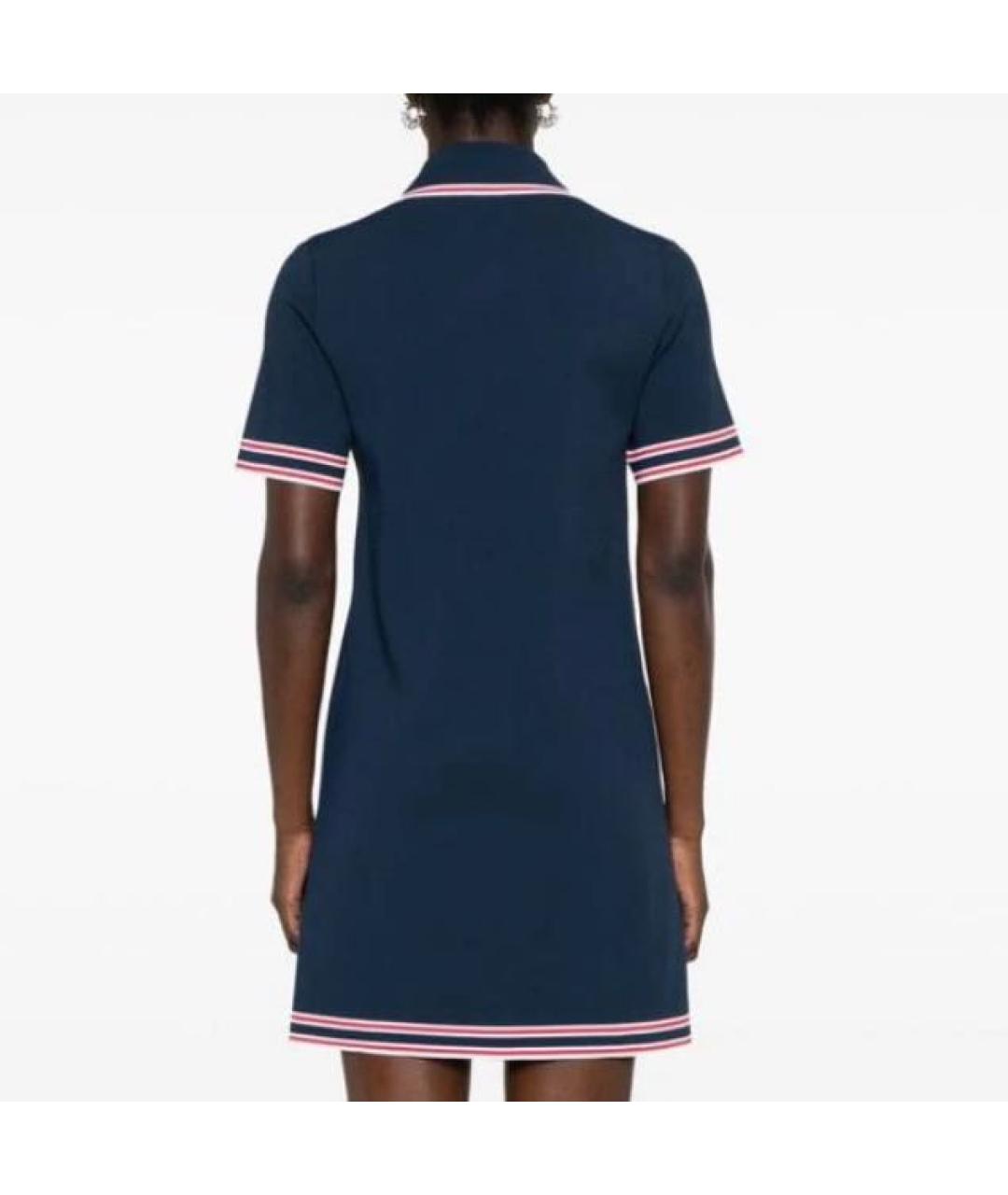 GUCCI Темно-синее вискозное повседневное платье, фото 2