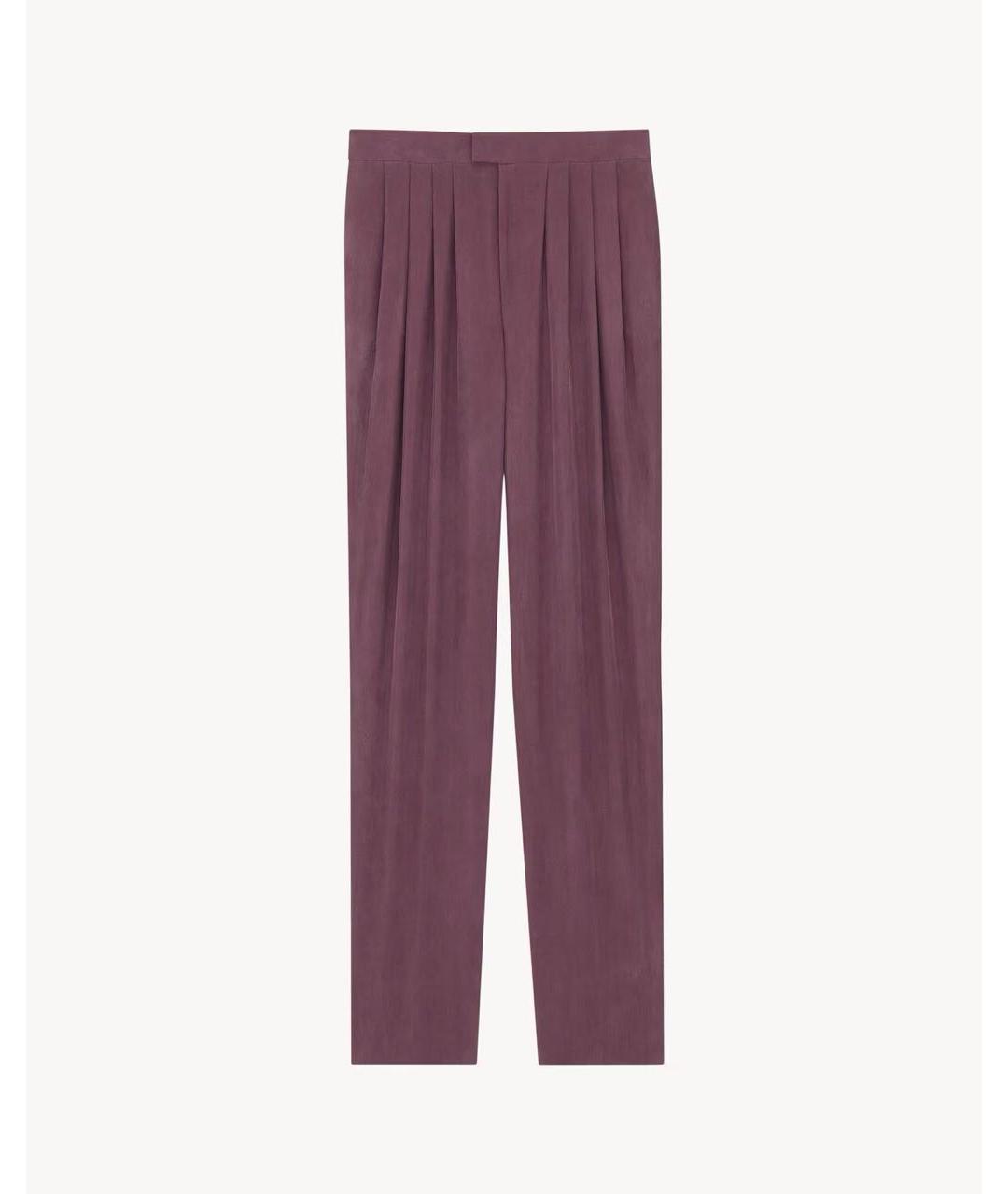 SAINT LAURENT Фиолетовые брюки узкие, фото 4