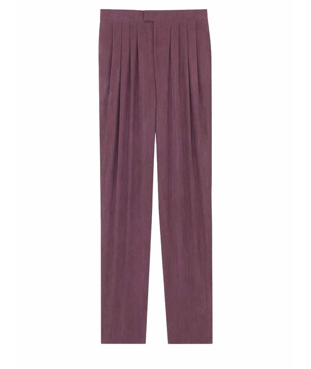 SAINT LAURENT Фиолетовые брюки узкие, фото 1