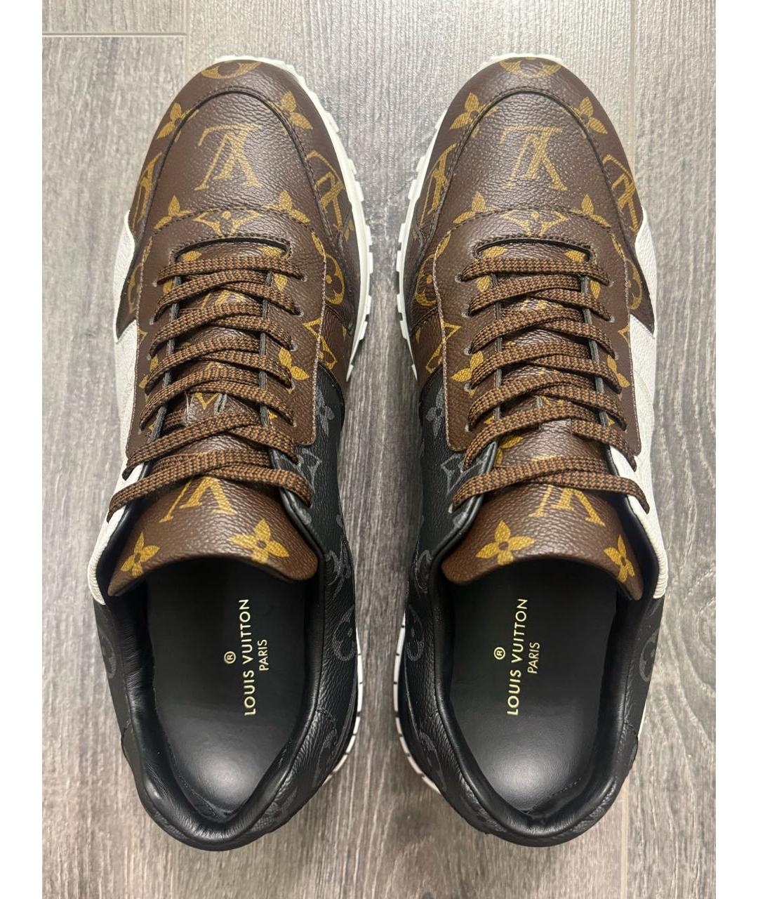 LOUIS VUITTON Коричневые низкие кроссовки / кеды, фото 3