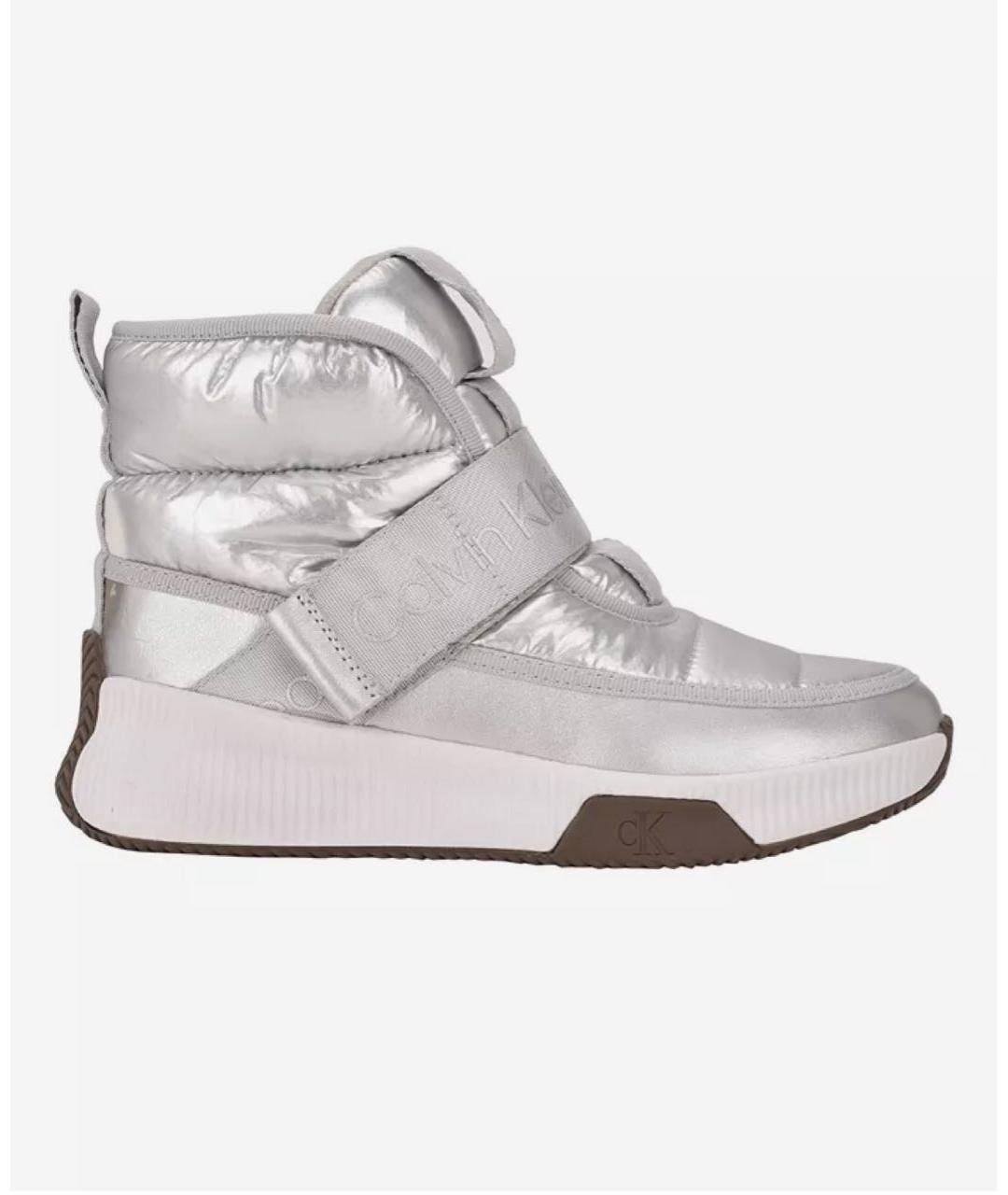 CALVIN KLEIN Серебряные текстильные ботинки, фото 8