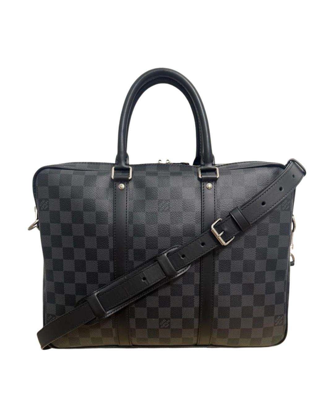 LOUIS VUITTON Черный портфель, фото 1