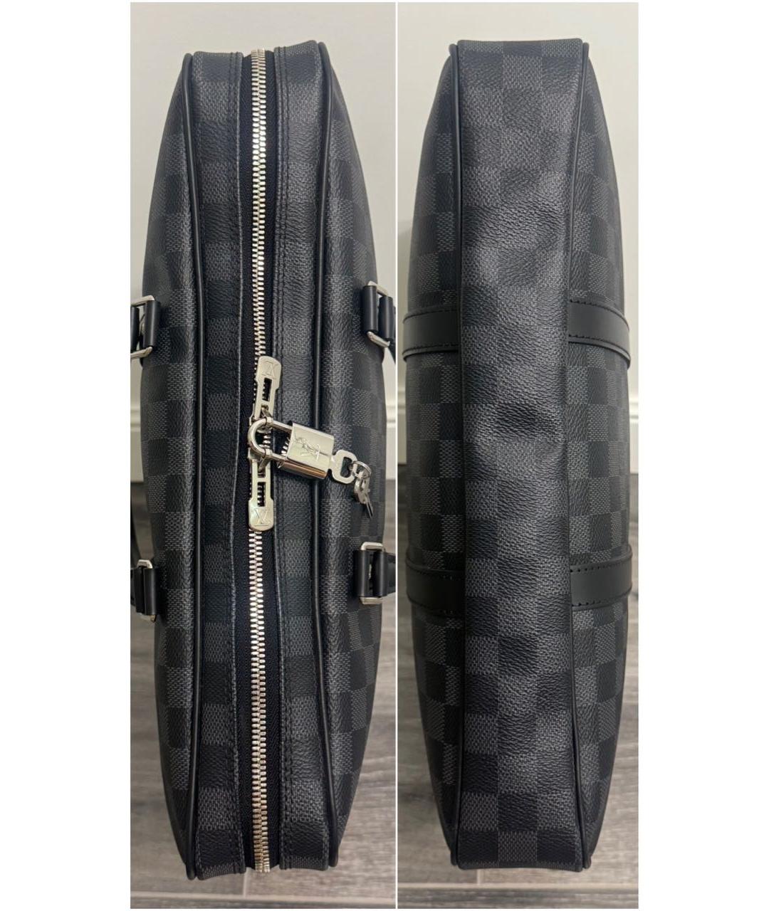 LOUIS VUITTON Черный портфель, фото 5