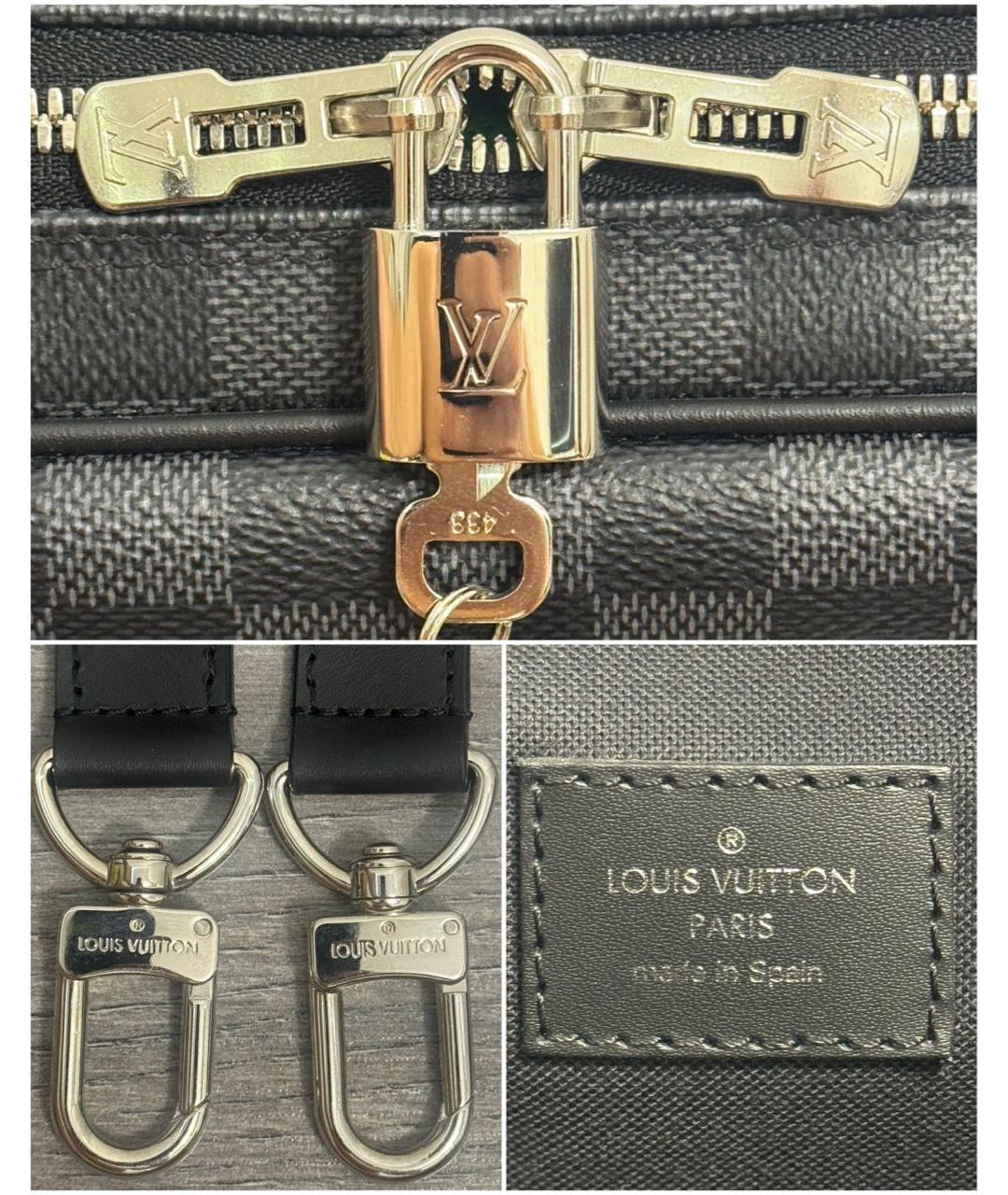 LOUIS VUITTON Черный портфель, фото 7