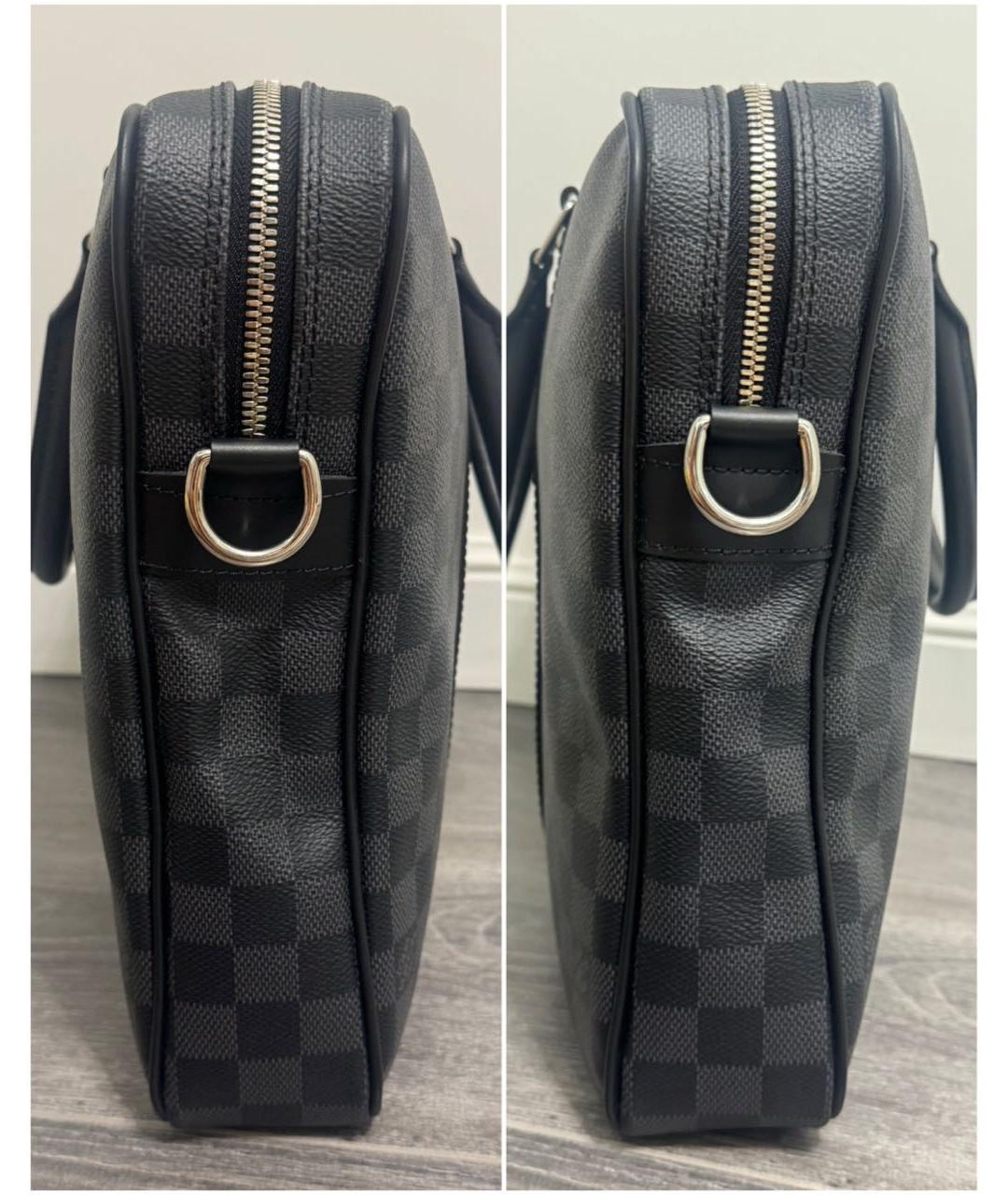 LOUIS VUITTON Черный портфель, фото 4