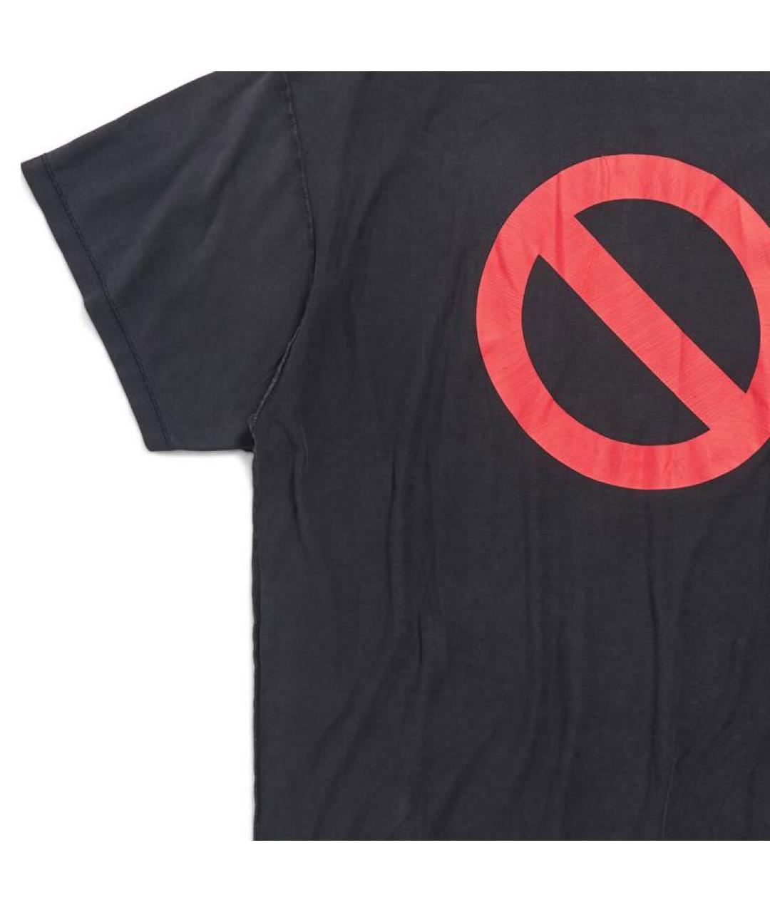 BALENCIAGA Черная хлопковая футболка, фото 8