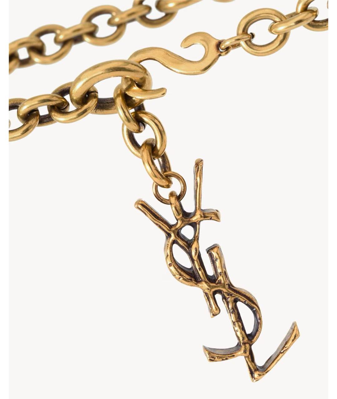 SAINT LAURENT Желтый ремень, фото 3