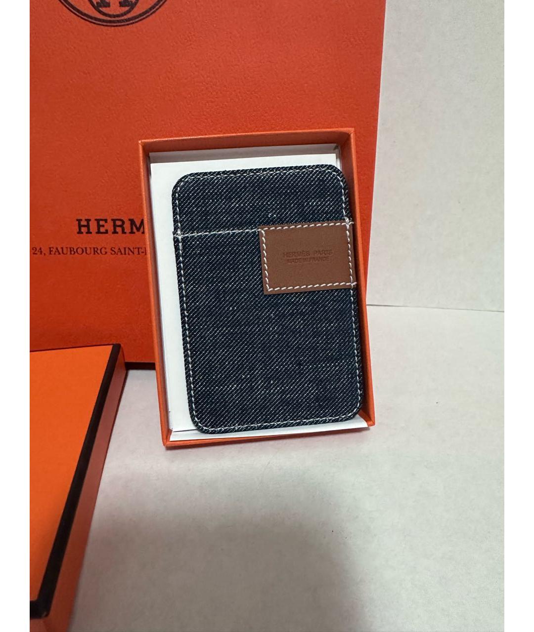 HERMES Синий кардхолдер, фото 5