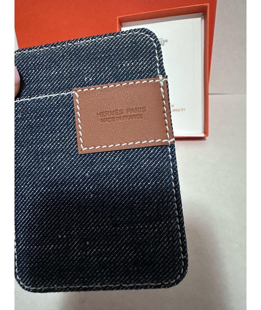 HERMES Синий кардхолдер, фото 4