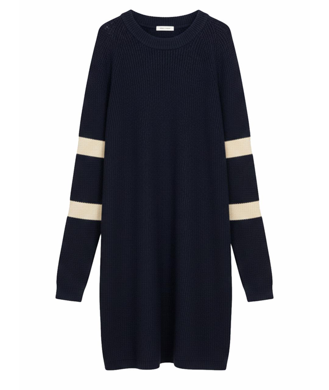 ARKET Темно-синее хлопковое повседневное платье, фото 1