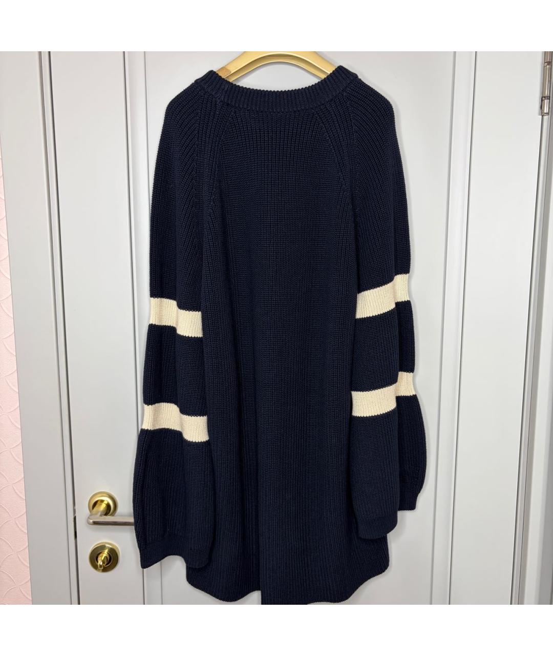 ARKET Темно-синее хлопковое повседневное платье, фото 3