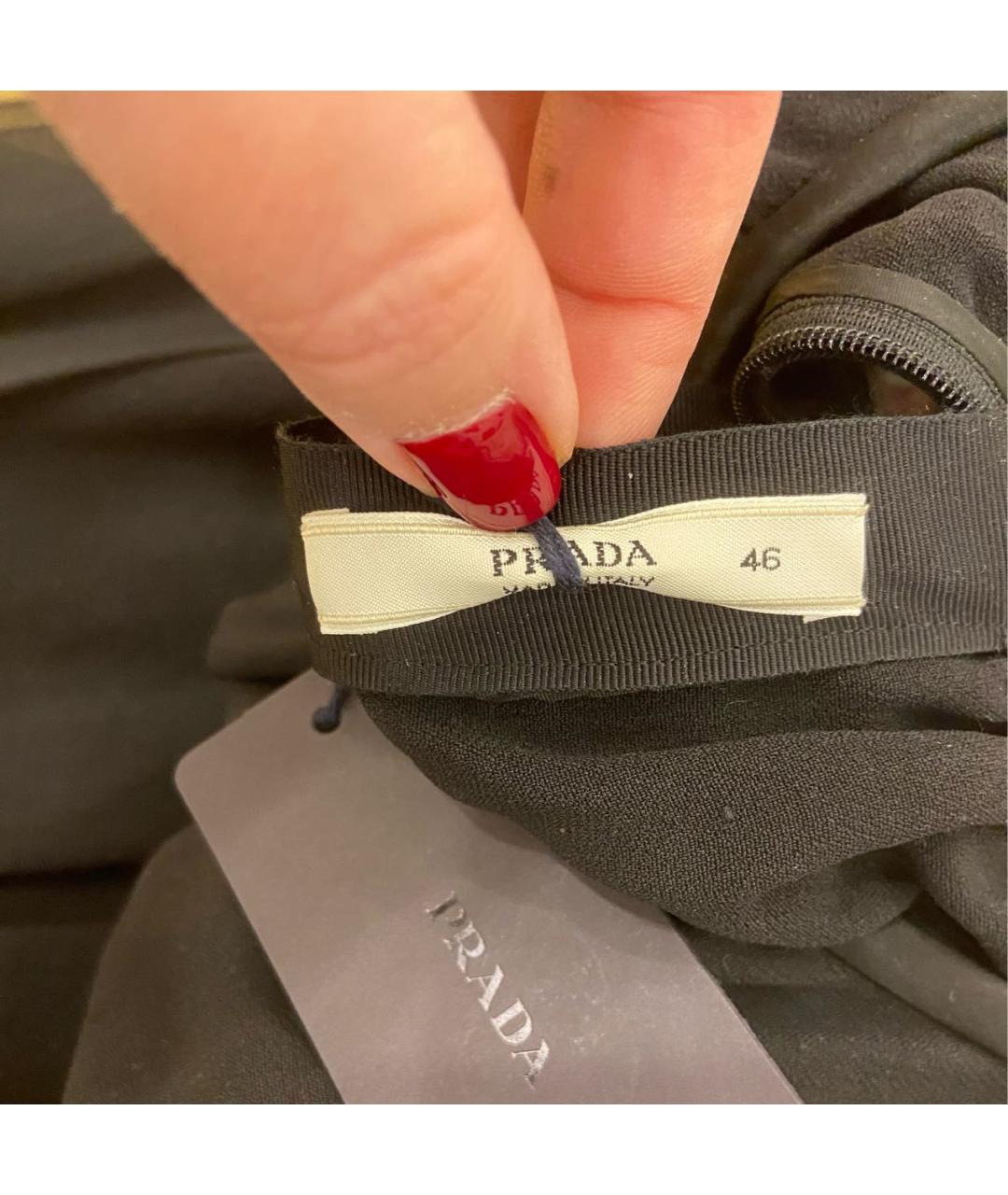 PRADA Черное коктейльное платье, фото 5