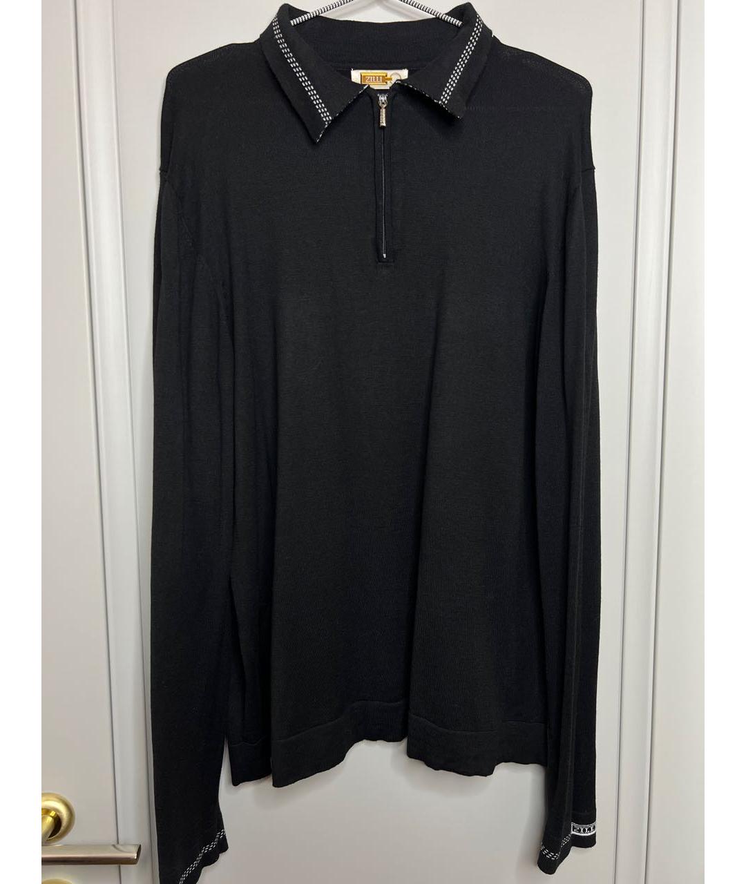 ZILLI Черный хлопковый джемпер / свитер, фото 8