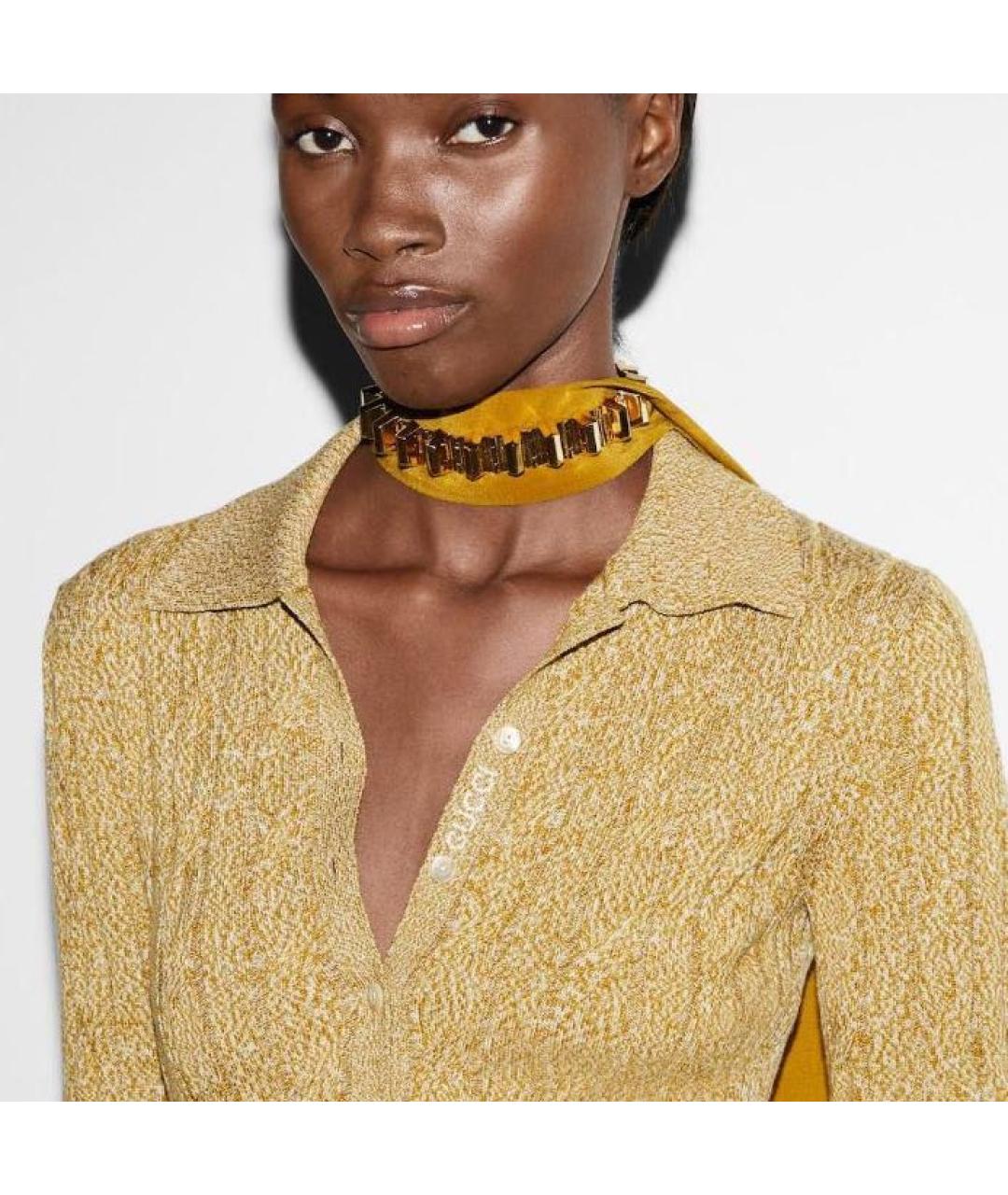 GUCCI Бежевый шерстяной джемпер / свитер, фото 5