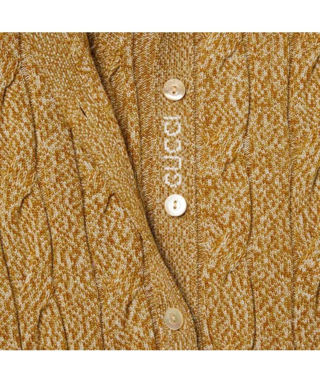 GUCCI Бежевый шерстяной джемпер / свитер, фото 4