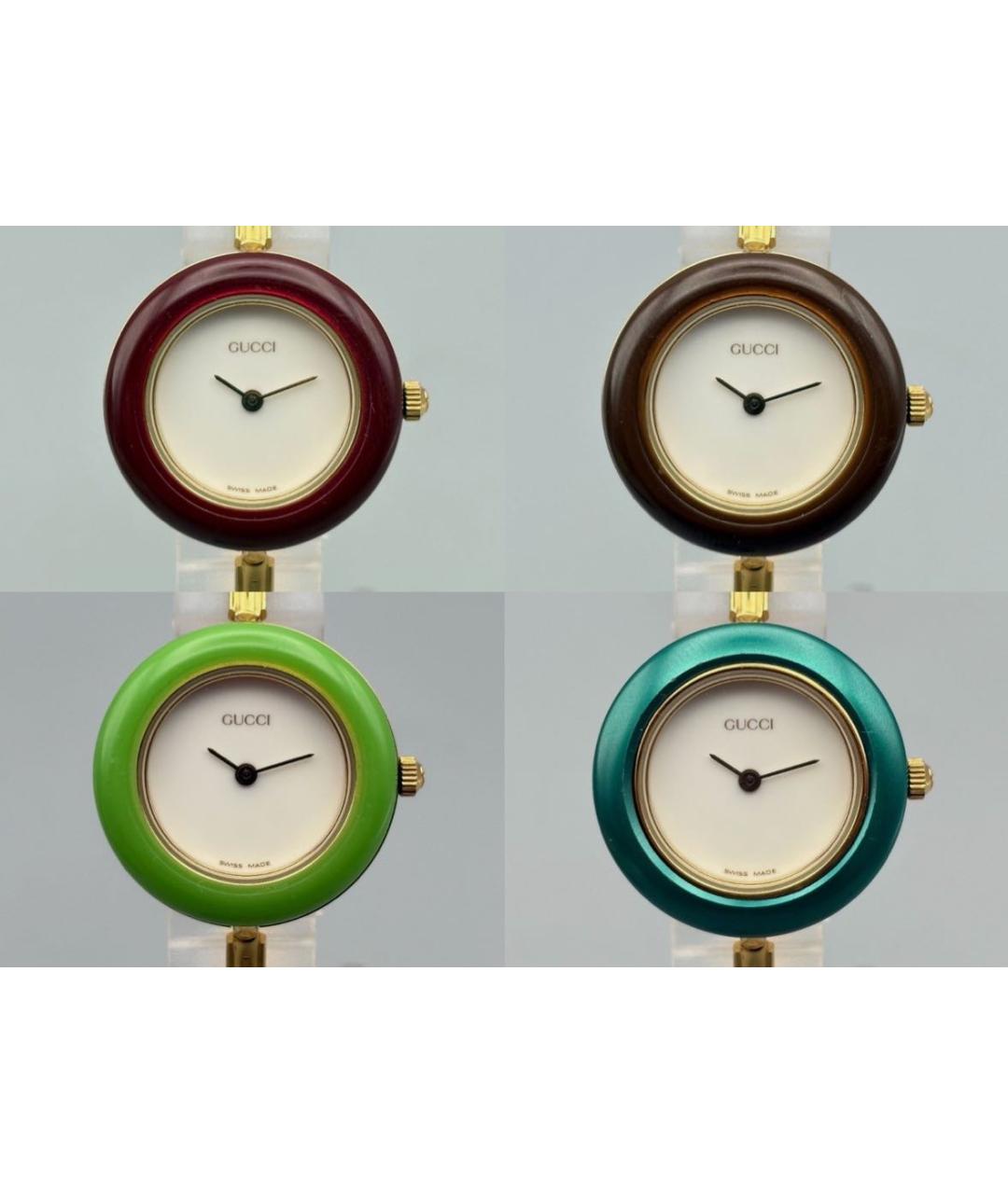 GUCCI Золотые металлические часы, фото 6