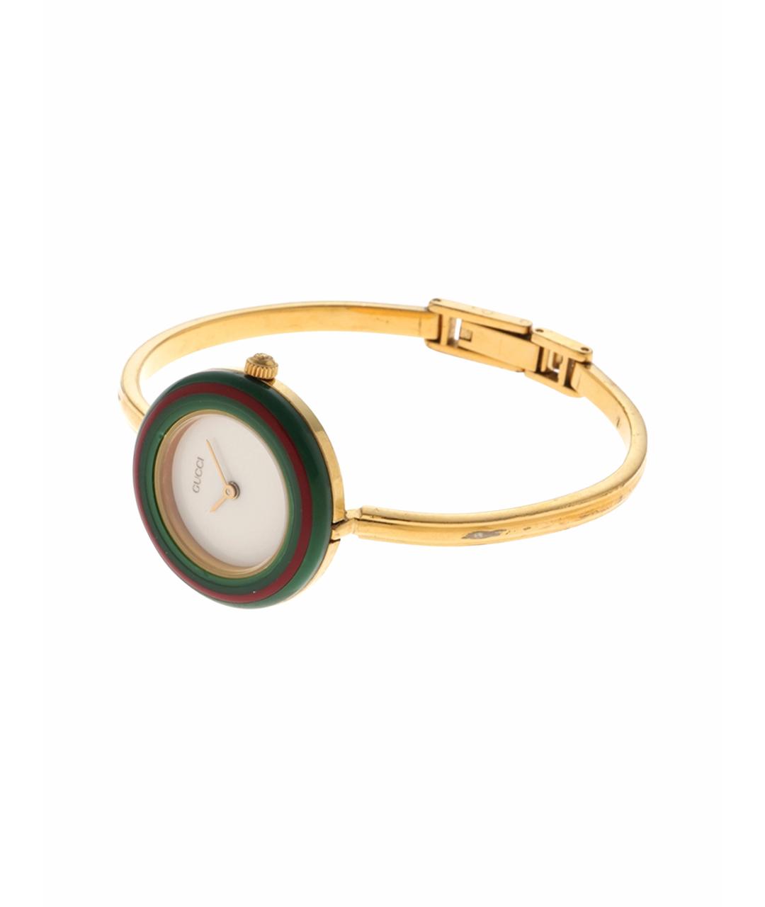 GUCCI Золотые металлические часы, фото 1
