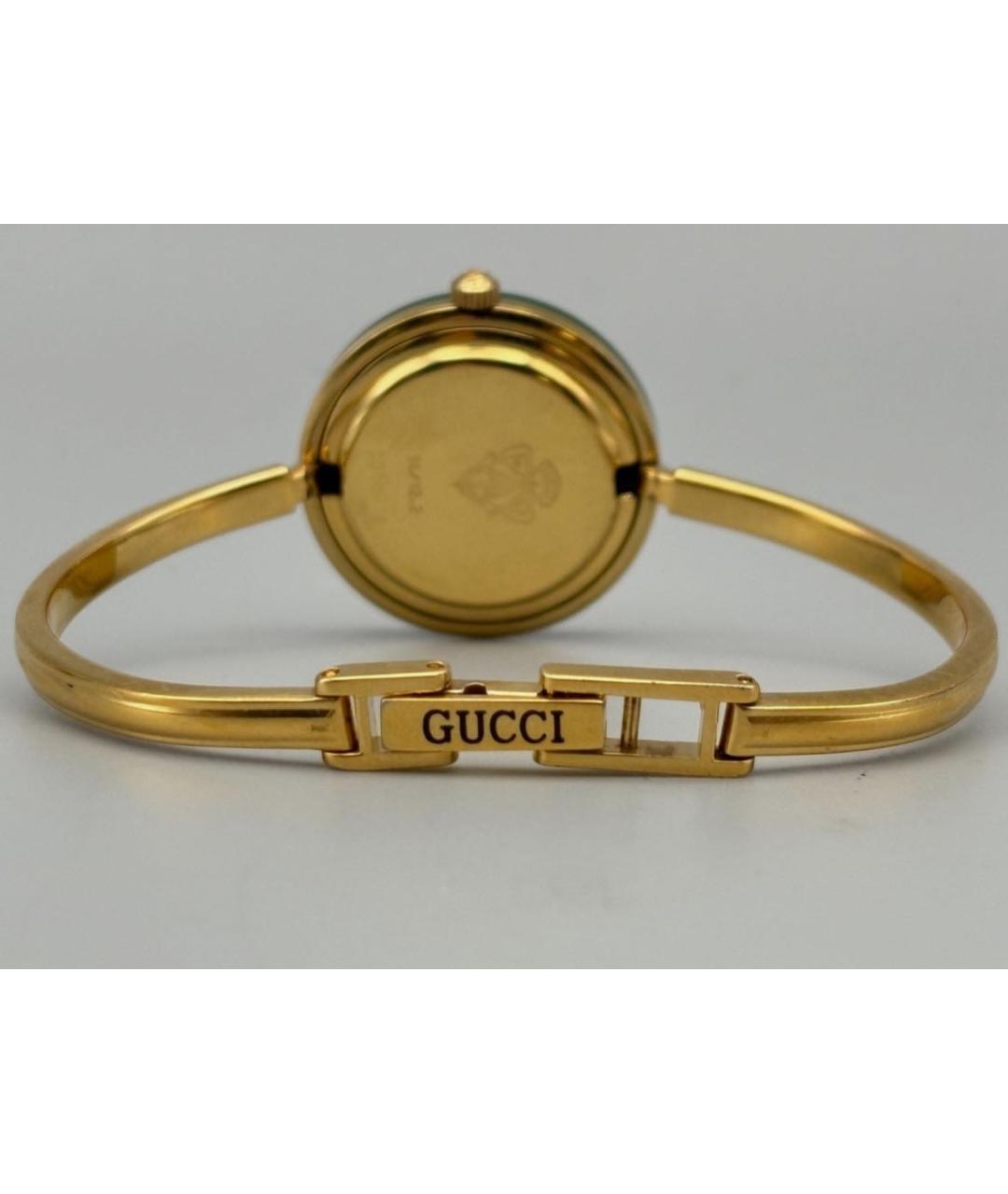 GUCCI Золотые металлические часы, фото 2