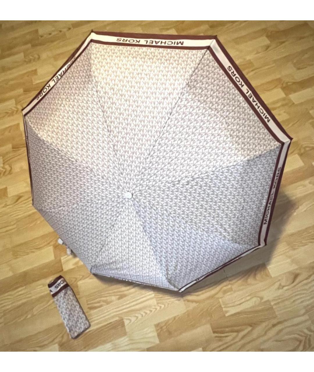 MICHAEL MICHAEL KORS Бежевый зонт, фото 6