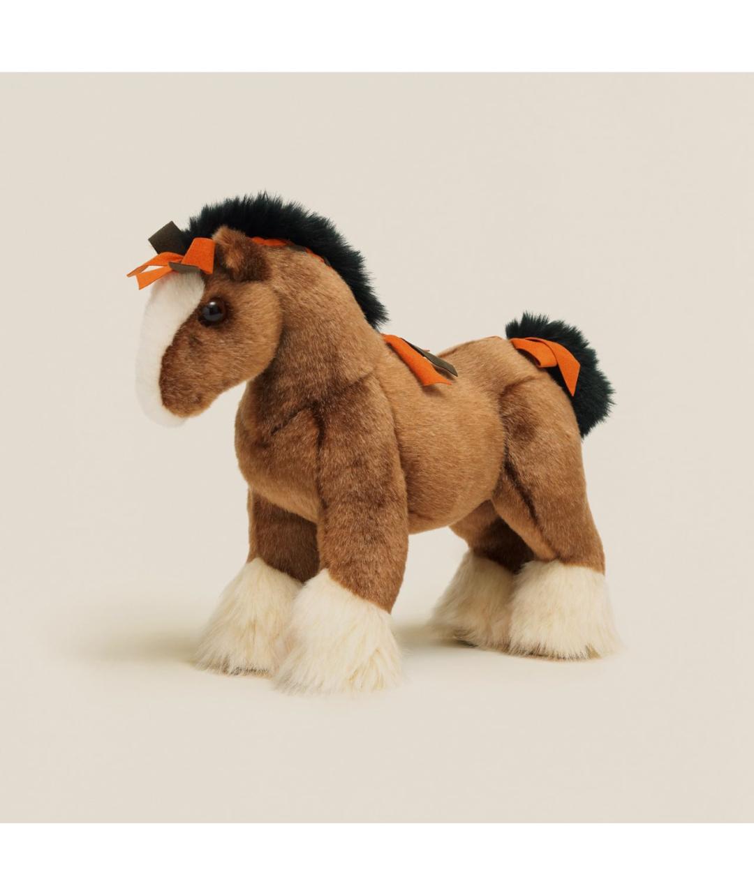 HERMES Коричневая тканевая игрушка, фото 3