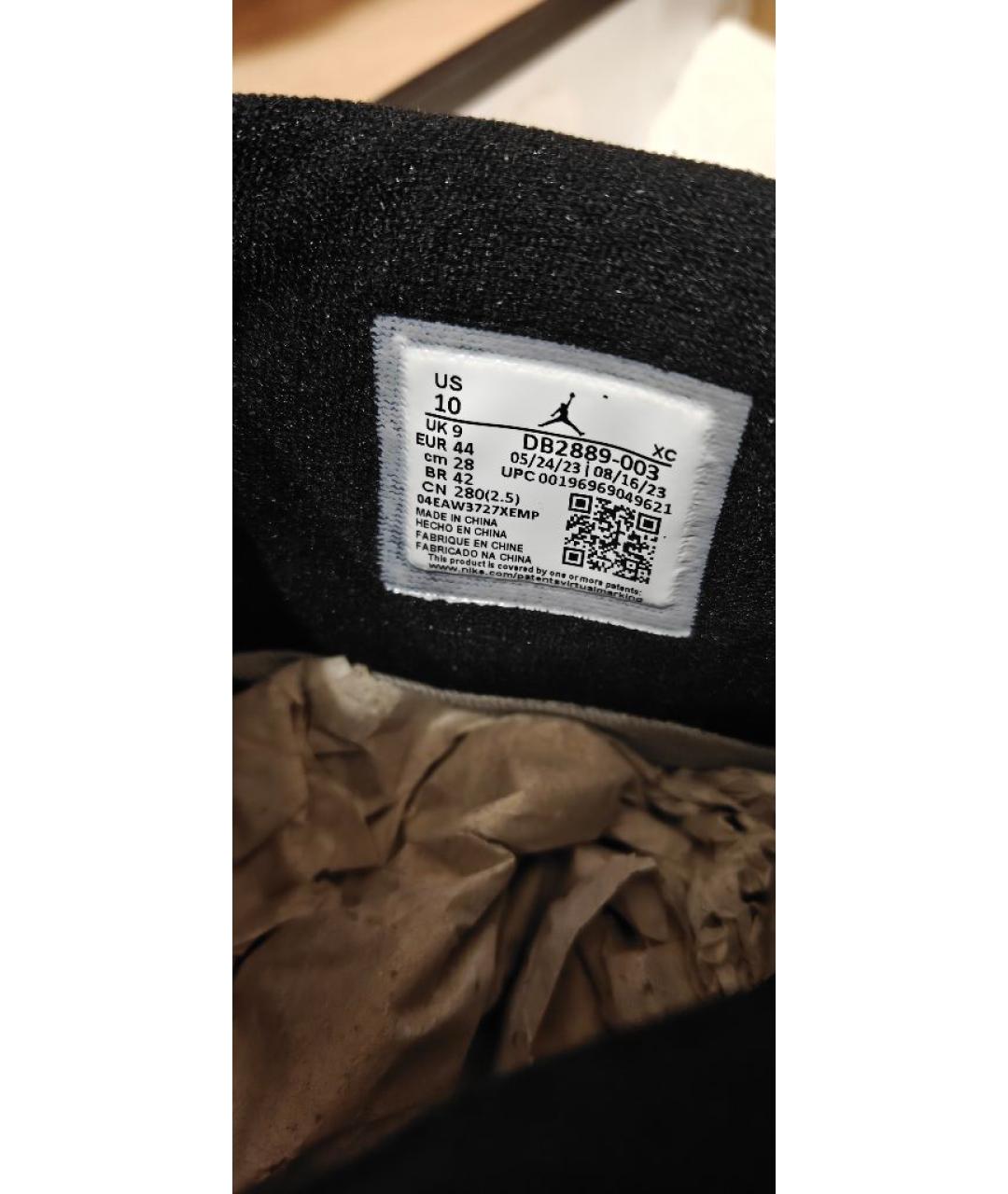 JORDAN Черные высокие кроссовки / кеды, фото 5