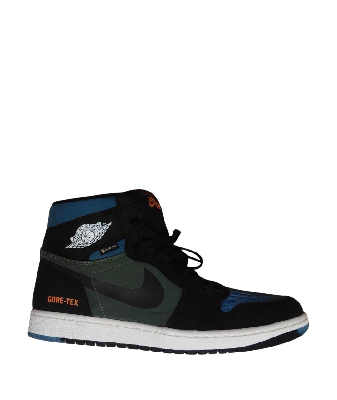 JORDAN Черные высокие кроссовки / кеды, фото 1