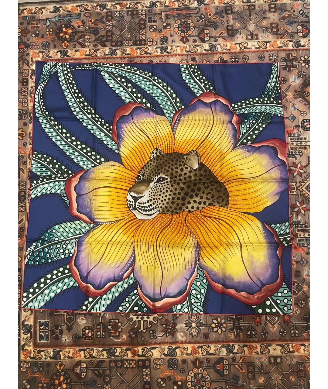 HERMES Мульти шелковый платок, фото 3