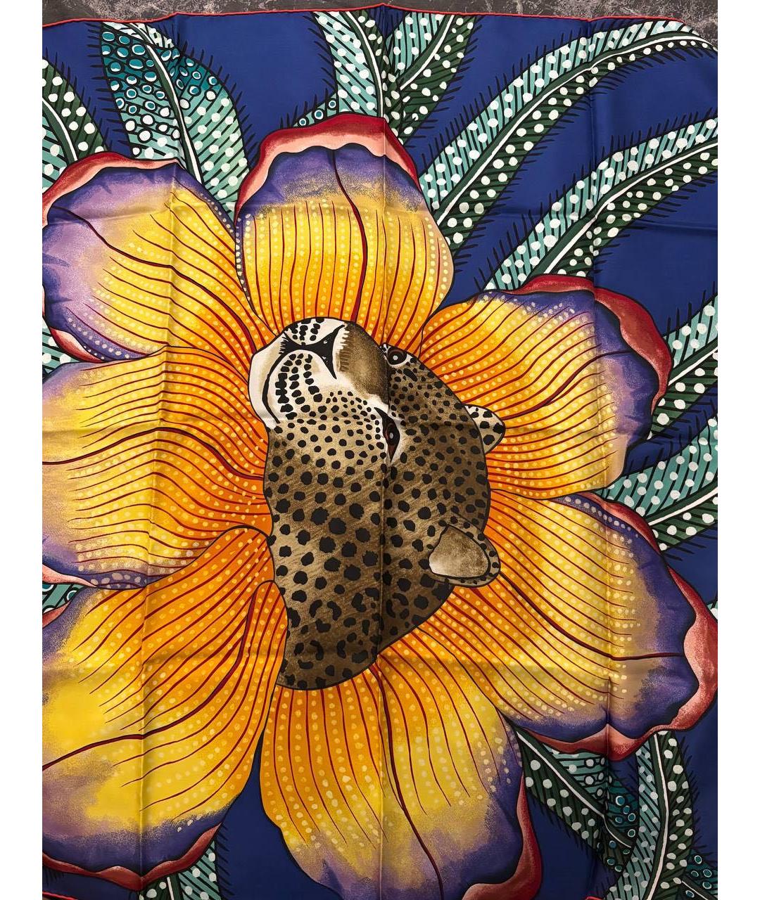 HERMES Мульти шелковый платок, фото 2