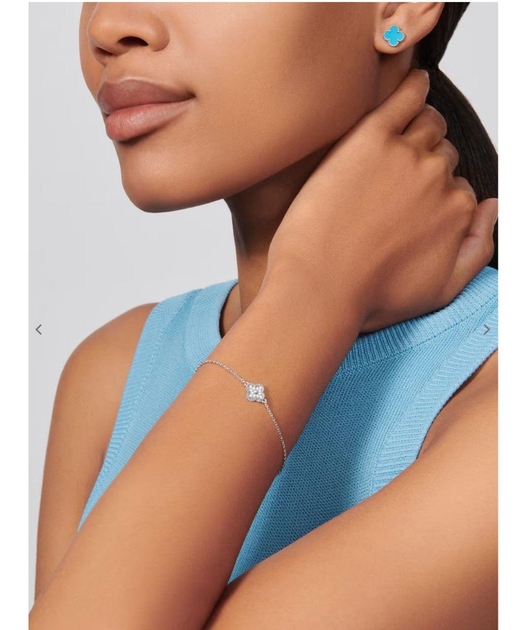 VAN CLEEF & ARPELS Серебрянный браслет из белого золота, фото 5