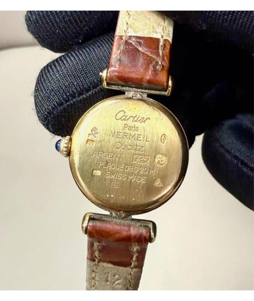 CARTIER Золотые часы из желтого золота, фото 3