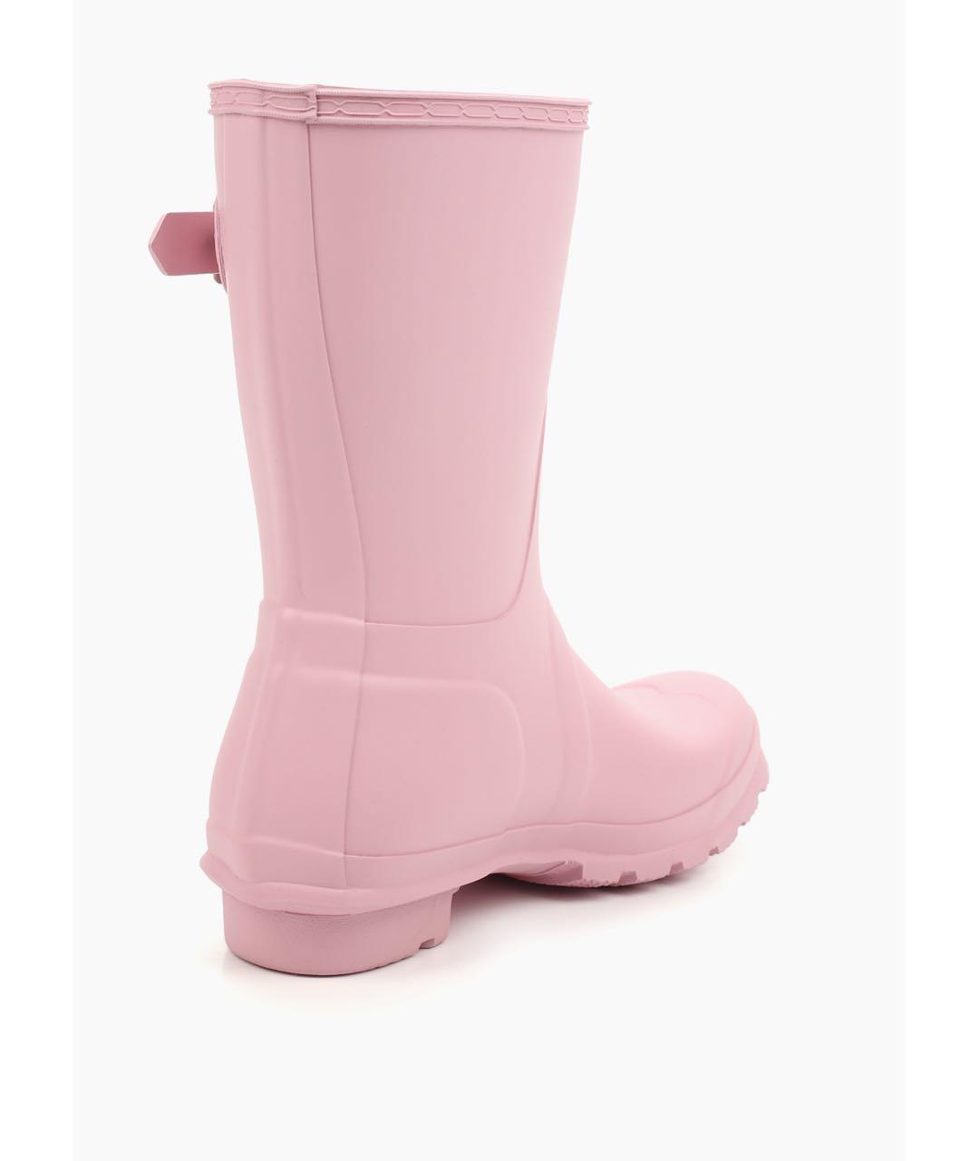 HUNTER Розовые резиновые сапоги, фото 4