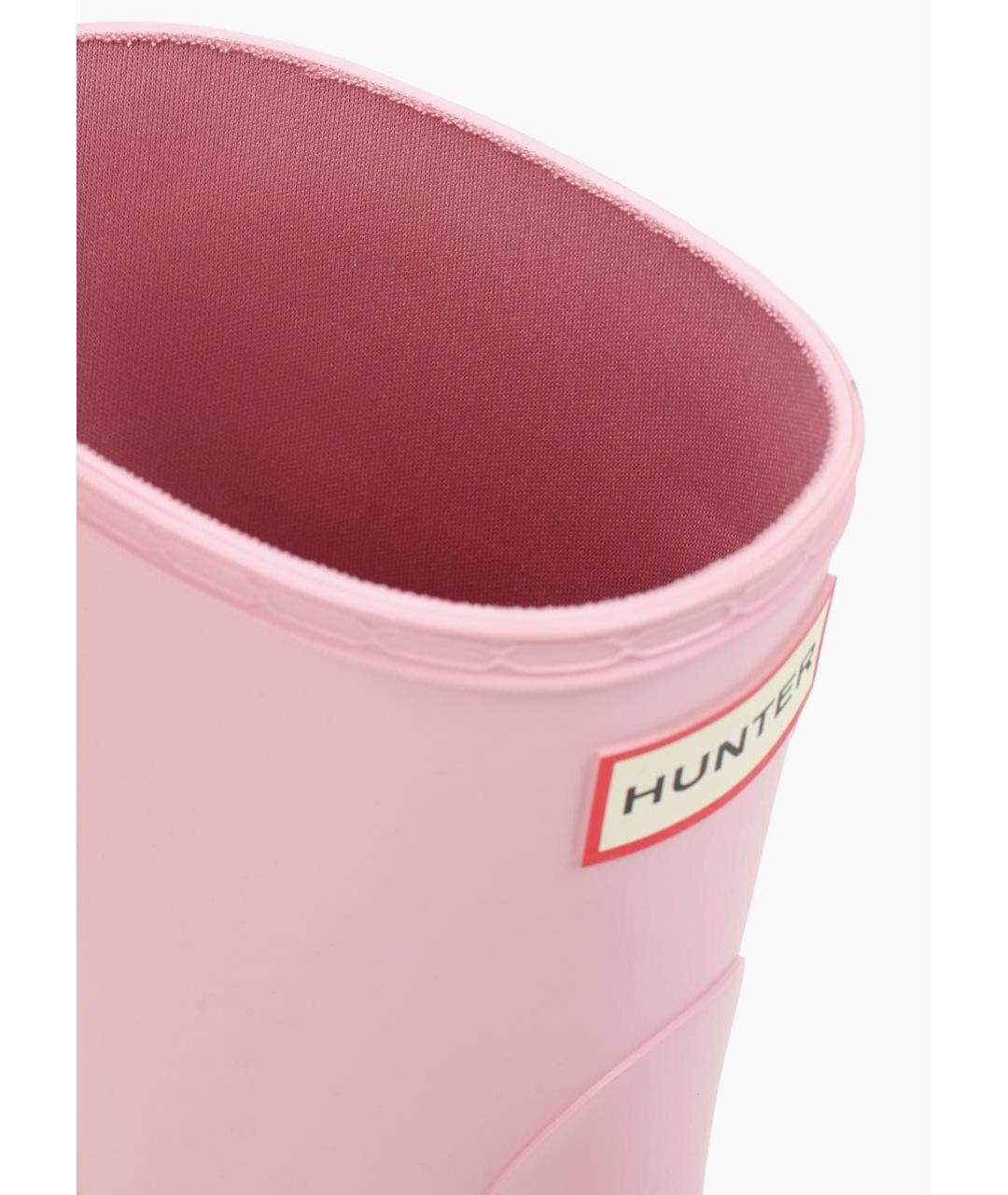 HUNTER Розовые резиновые сапоги, фото 6