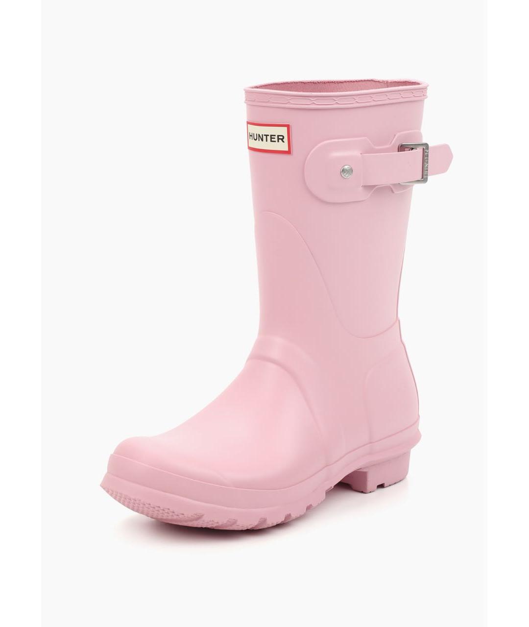 HUNTER Розовые резиновые сапоги, фото 2