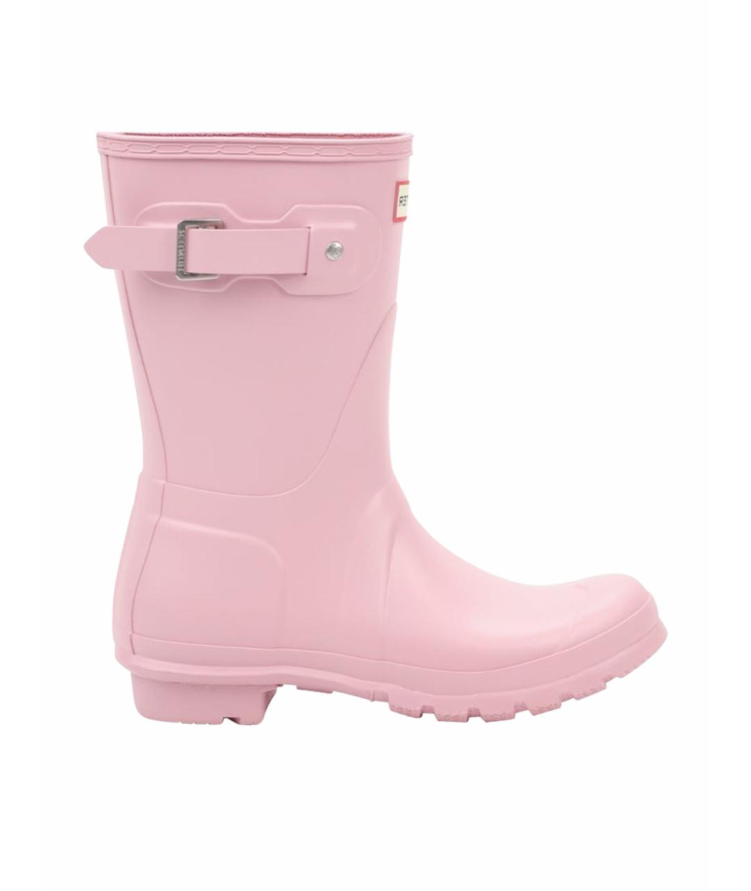 HUNTER Розовые резиновые сапоги, фото 1