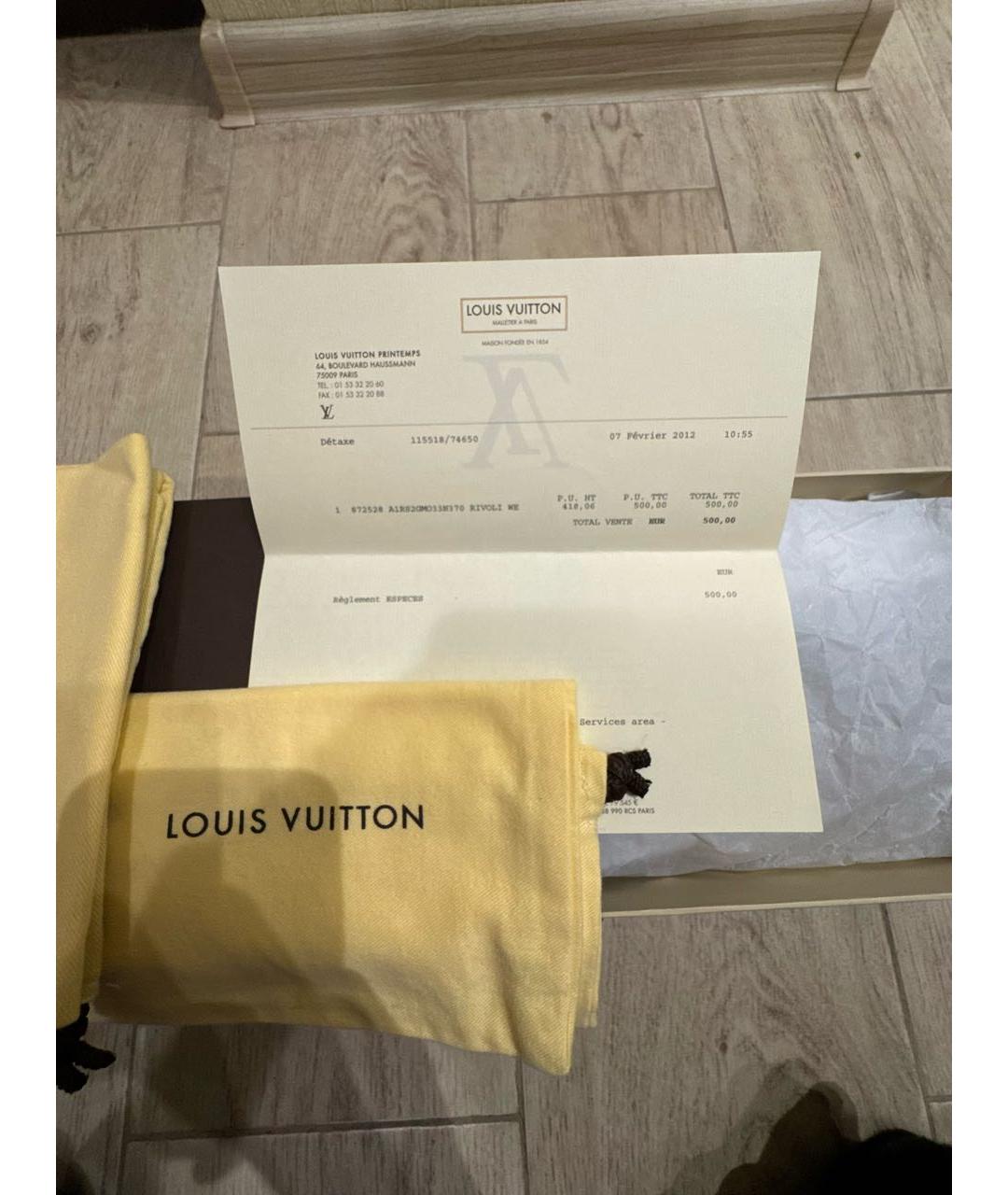 LOUIS VUITTON Коричневые кожаные босоножки, фото 5