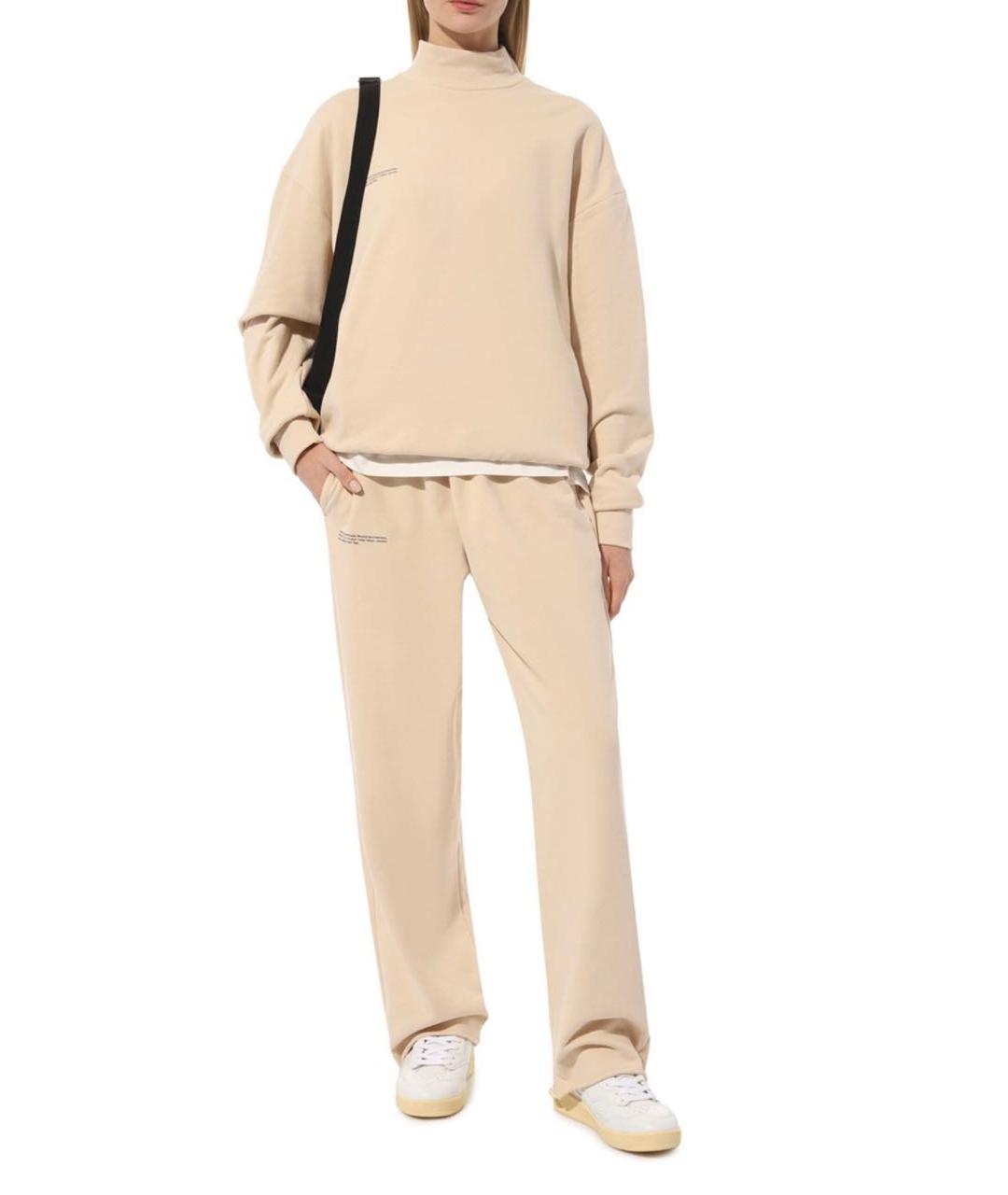 THE PANGAIA Бежевый хлопковый костюм с брюками, фото 9