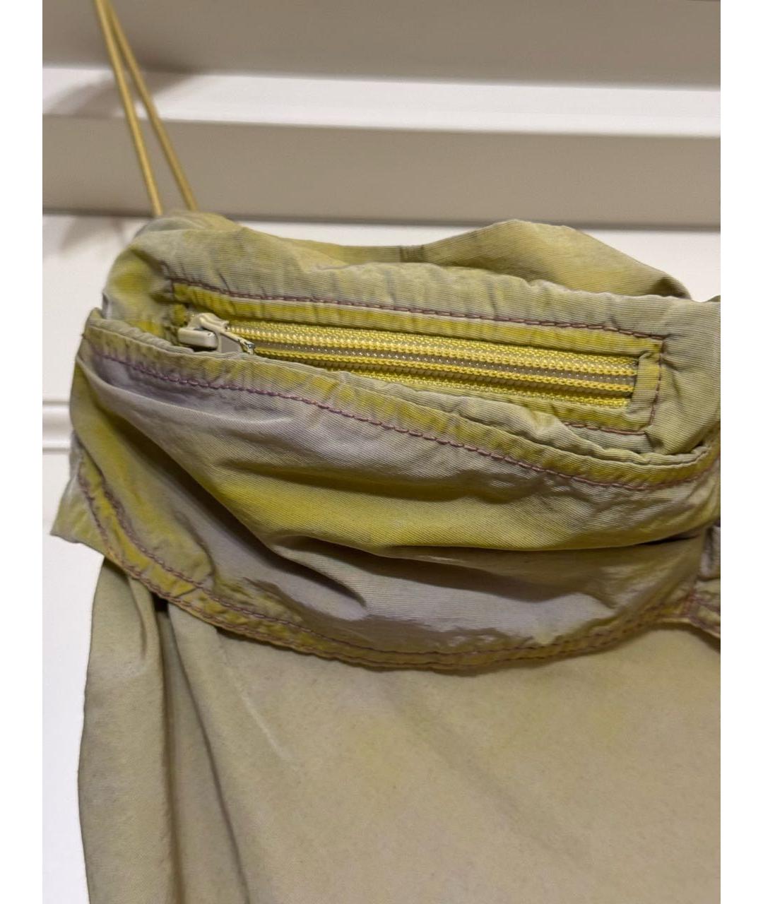 DIESEL Хаки полиамидовое повседневное платье, фото 4